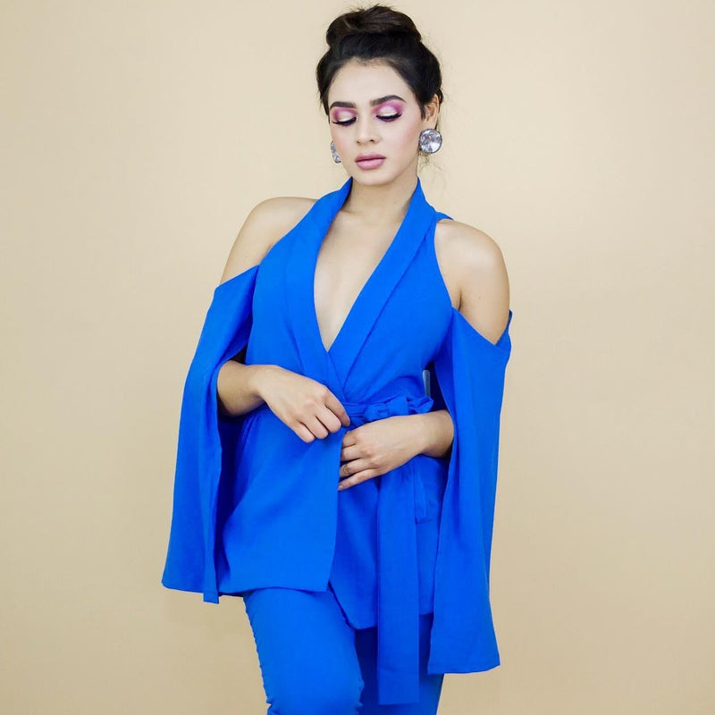 Romper Azul Con Blazer