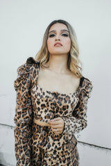 Blusa de Lentejuela Animal Print
