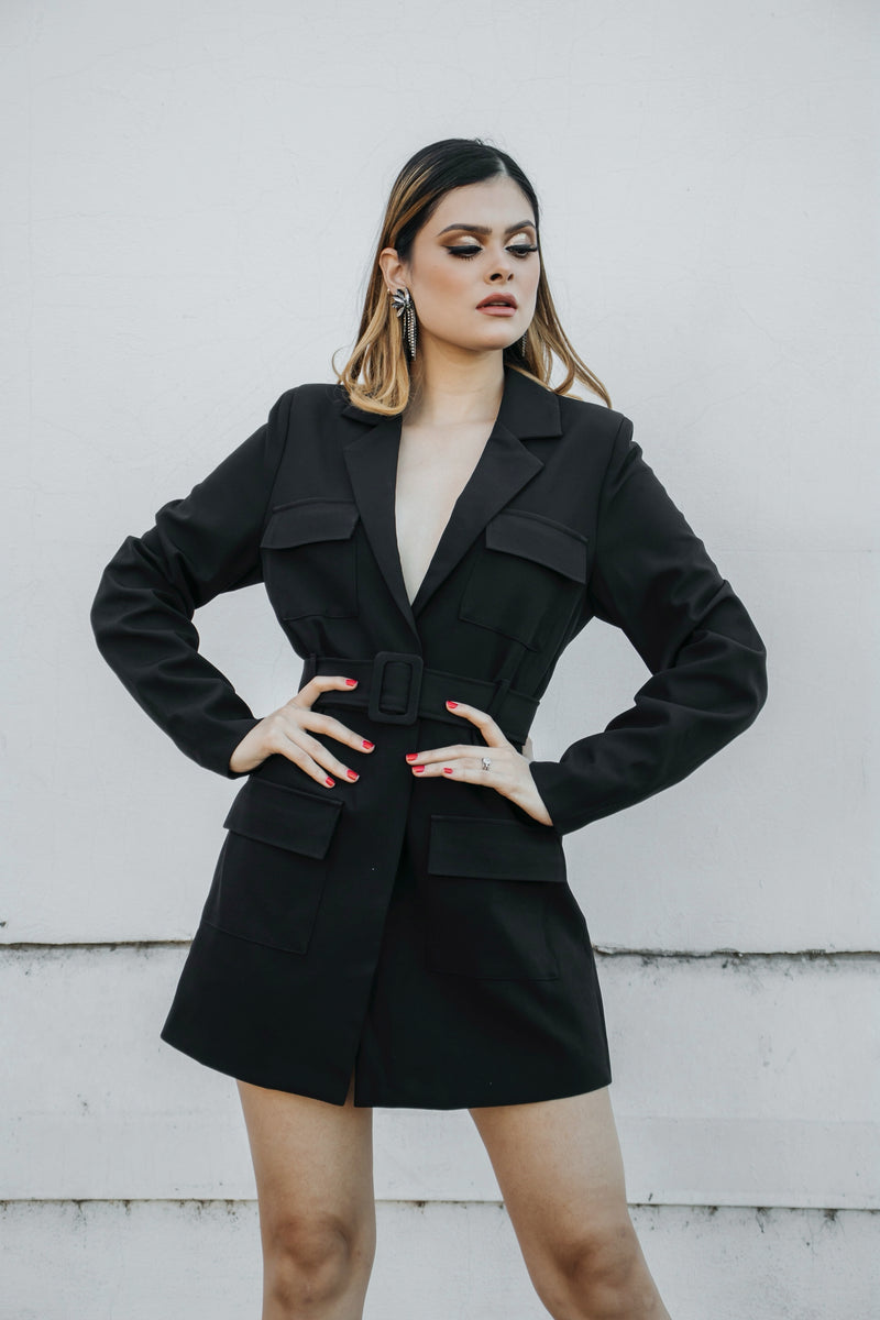 Vestido Blazer Negro